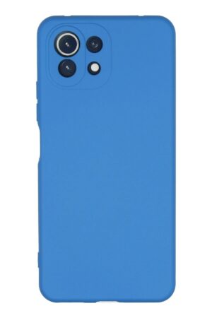 Xiaomi Mİ 11 Lite Kılıf Nano içi Kadife Silikon - Mavi-(5796)