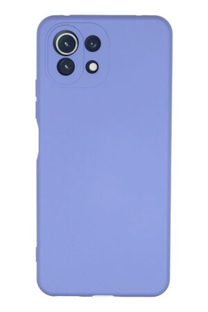 Xiaomi Mİ 11 Lite Kılıf Nano içi Kadife Silikon - Lila-(5796)