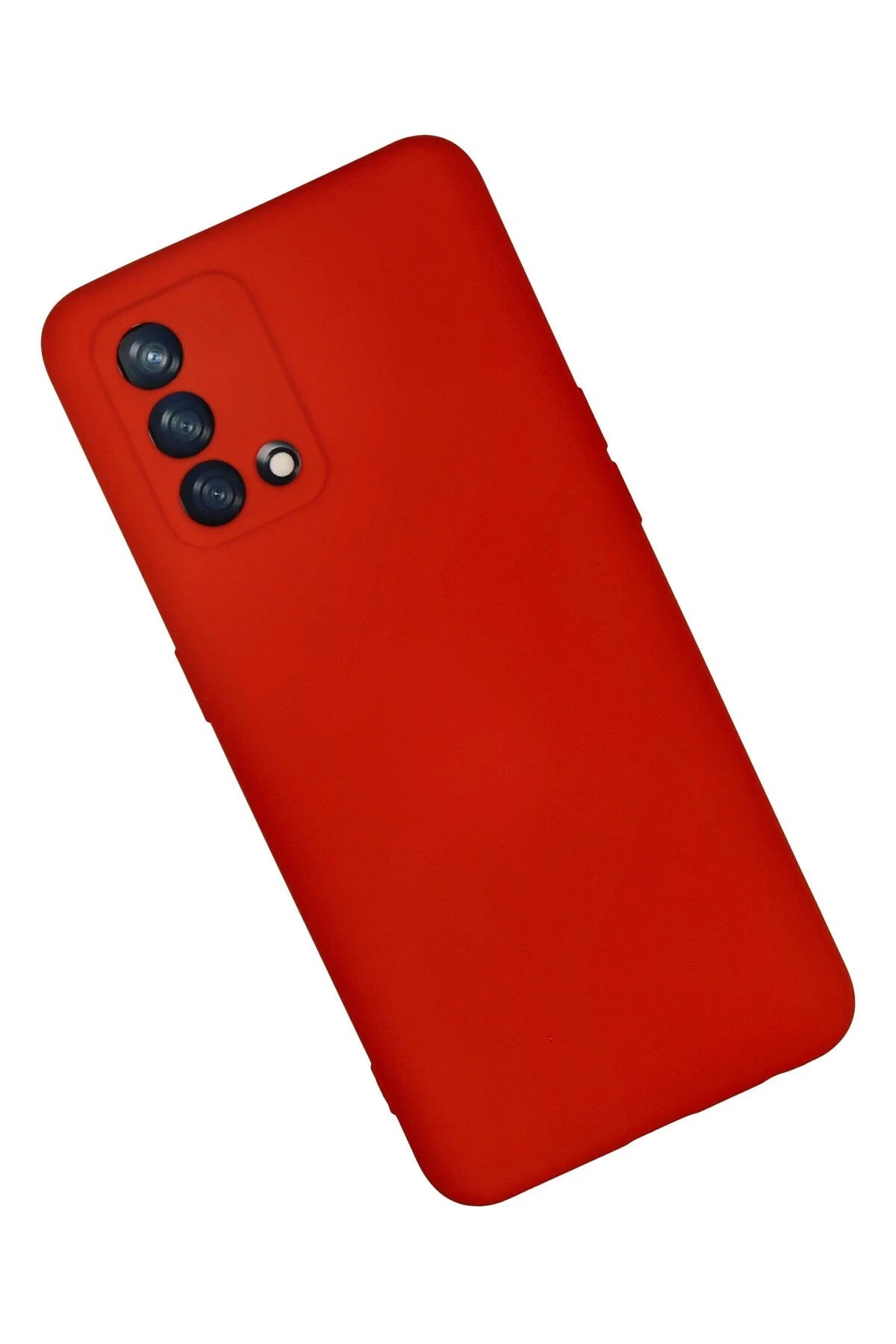 Oppo A74 4G Kılıf Nano içi Kadife Silikon - Kırmızı-(5796) - Görsel 2