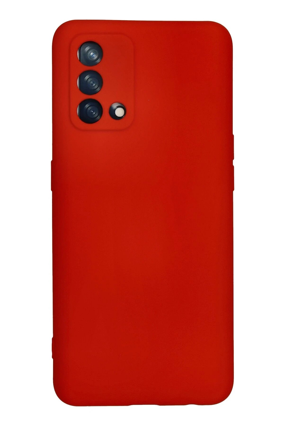 Oppo A74 4G Kılıf Nano içi Kadife Silikon - Kırmızı-(5796) - Görsel 3