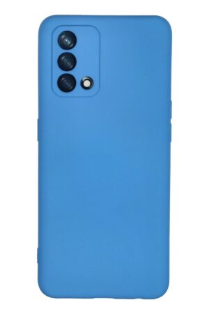 Oppo A74 4G Kılıf Nano içi Kadife Silikon - Mavi-(5796)