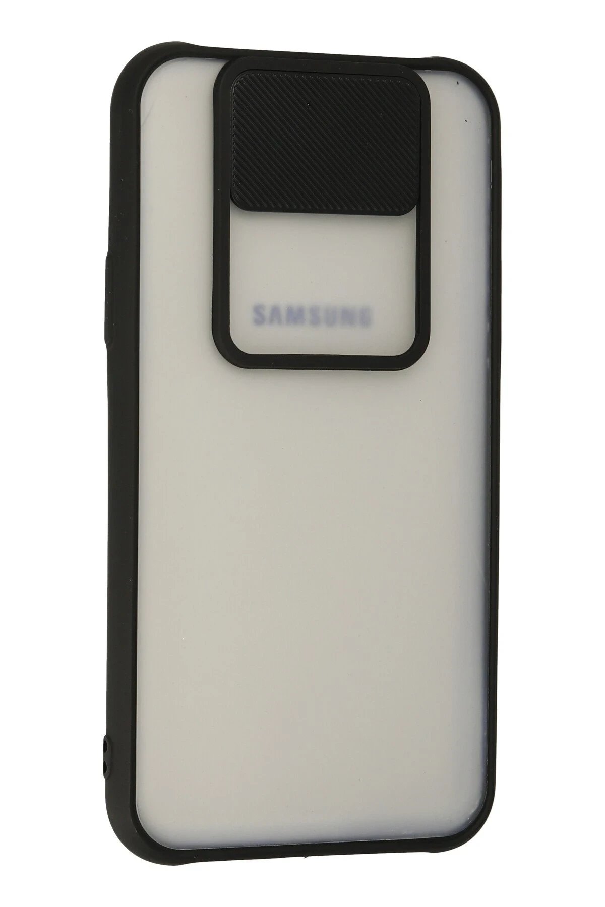 Samsung Galaxy J7 Kılıf Palm Buzlu Kamera Sürgülü Silikon - Siyah-(5796) - Görsel 2