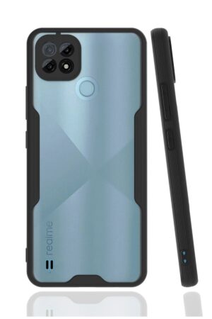 Realme C21 Kılıf Platin Silikon - Siyah-(5796)
