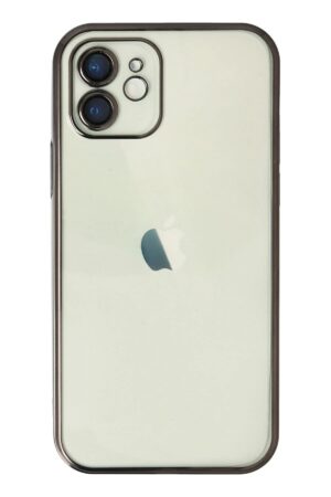 iPhone 11 Kılıf Lensli Silikon - Siyah-(5796)