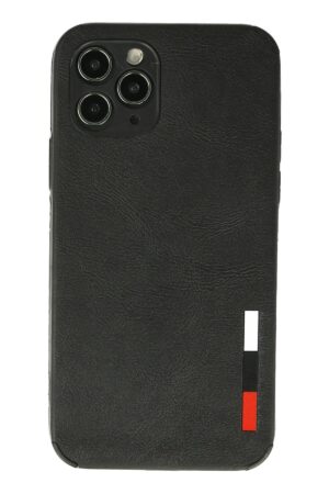 iPhone 11 Pro Kılıf Loop Deri Silikon - Siyah-(5796)