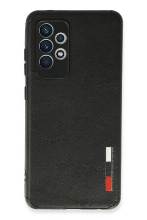 Samsung Galaxy A72 Kılıf Loop Deri Silikon - Siyah-(5796)