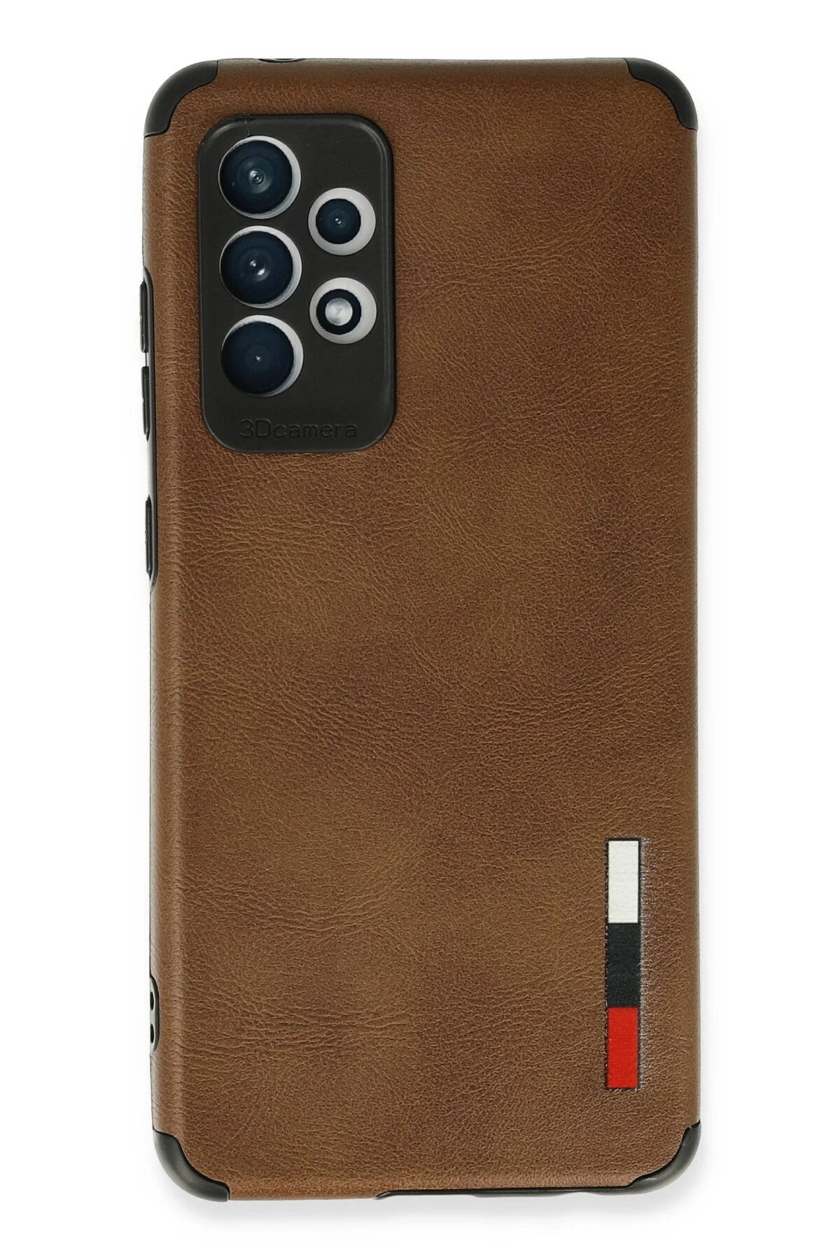 Samsung Galaxy A72 Kılıf Loop Deri Silikon - Kahverengi-(5796)