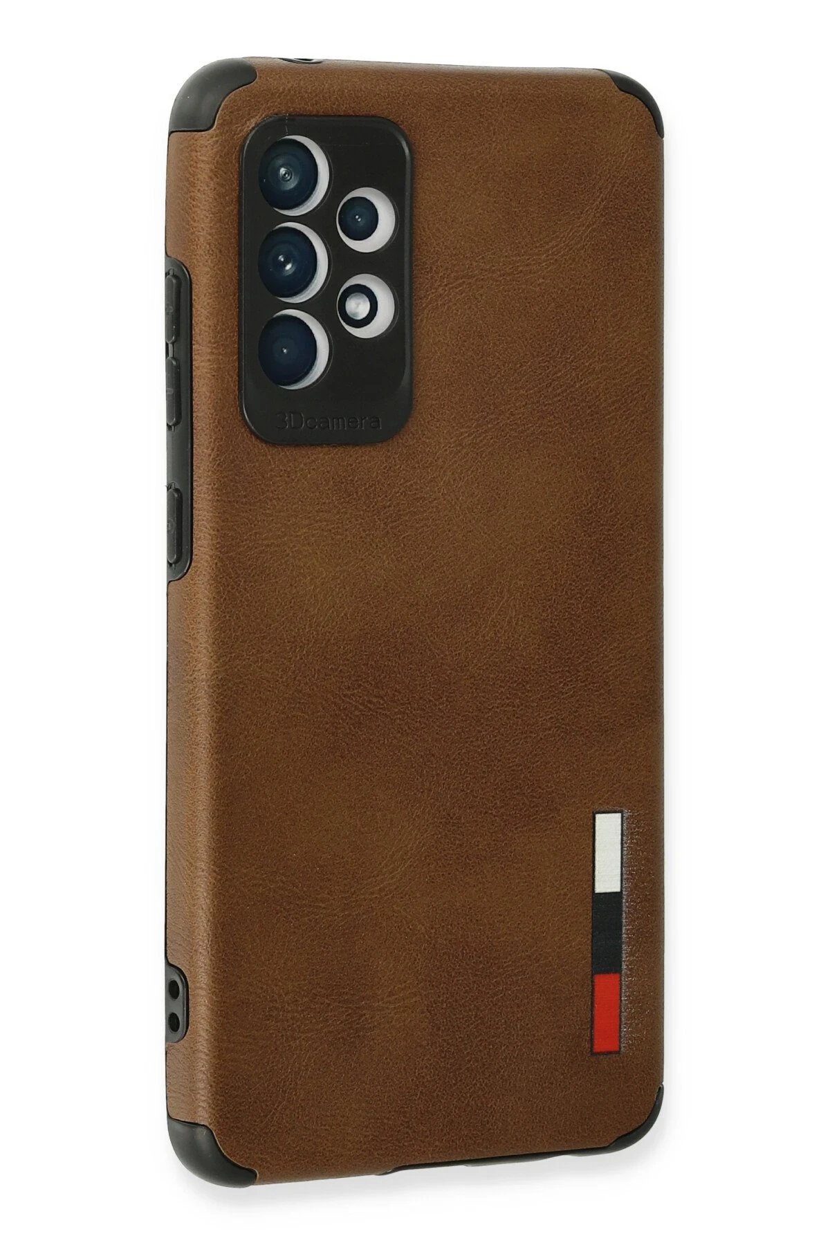 Samsung Galaxy A72 Kılıf Loop Deri Silikon - Kahverengi-(5796) - Görsel 3