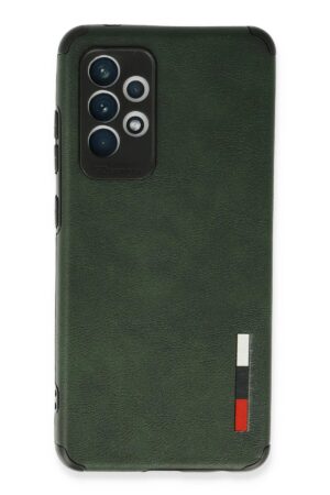 Samsung Galaxy A72 Kılıf Loop Deri Silikon - Yeşil-(5796)