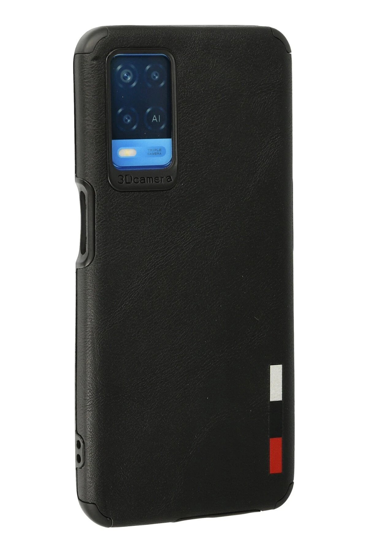 Oppo A54 4G Kılıf Loop Deri Silikon - Siyah-(5796) - Görsel 3