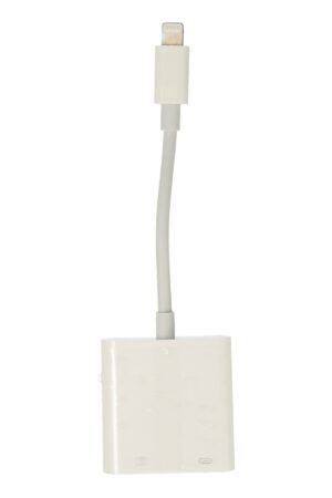 APR22 Iphone Otg 2in1 - Beyaz-(5796)