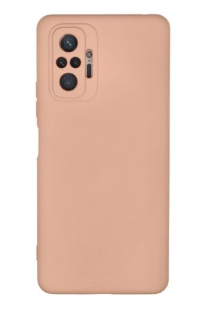 Xiaomi Redmi Note 10 Pro Kılıf Nano içi Kadife Silikon - Pudra-(5796)