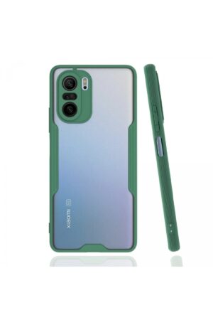 Xiaomi Poco F3 Kılıf Platin Silikon - Yeşil-(5796)