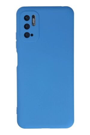 Xiaomi Redmi Note 10 5G Kılıf Nano içi Kadife Silikon - Mavi-(5796)