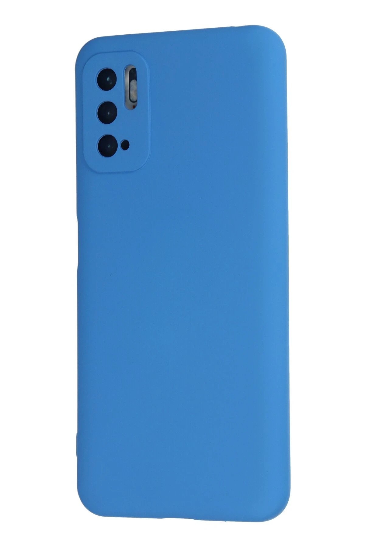 Xiaomi Redmi Note 10 5G Kılıf Nano içi Kadife Silikon - Mavi-(5796) - Görsel 3