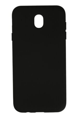 Samsung Galaxy J7 Pro / J730 Kılıf Nano içi Kadife Silikon - Siyah-(5796)