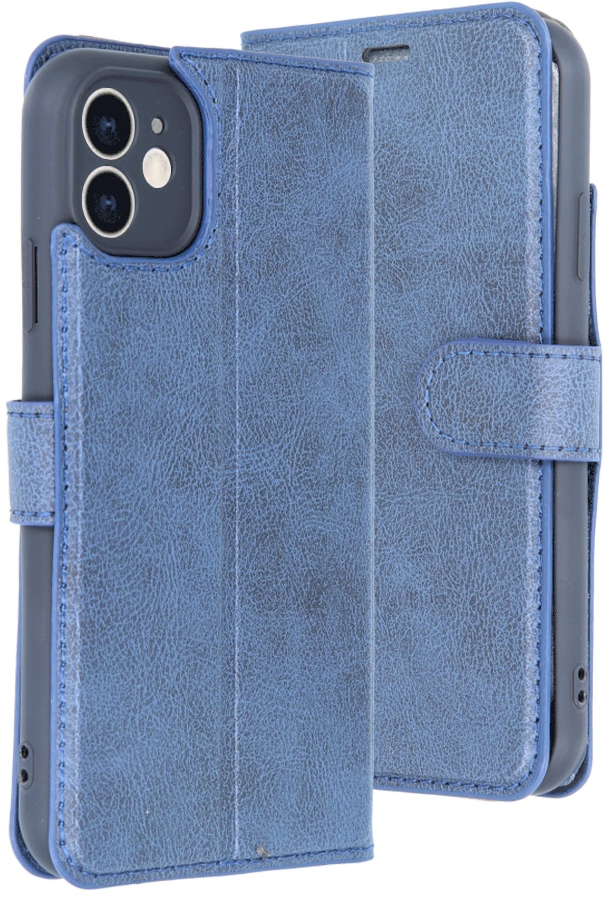 iPhone 11 Kılıf Trend S Plus Kapaklı Kılıf - Lacivert-(5796) - Görsel 3