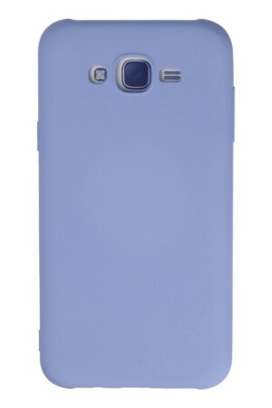 Samsung Galaxy J7 Kılıf Nano içi Kadife Silikon - Lila-(5796)