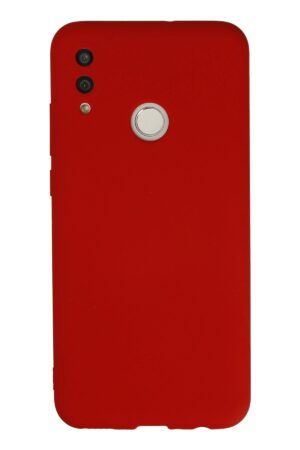Huawei P Smart 2019 Kılıf Nano içi Kadife Silikon - Kırmızı-(5796)
