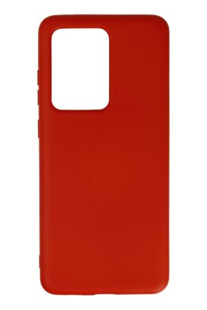 Samsung Galaxy S20 Ultra Kılıf Nano içi Kadife Silikon - Kırmızı-(5796)