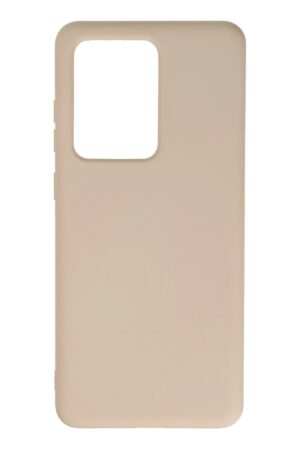 Samsung Galaxy S20 Ultra Kılıf Nano içi Kadife Silikon - Pudra-(5796)