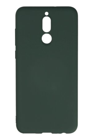 Huawei Mate 10 Lite Kılıf Nano içi Kadife Silikon - Koyu Yeşil-(5796)