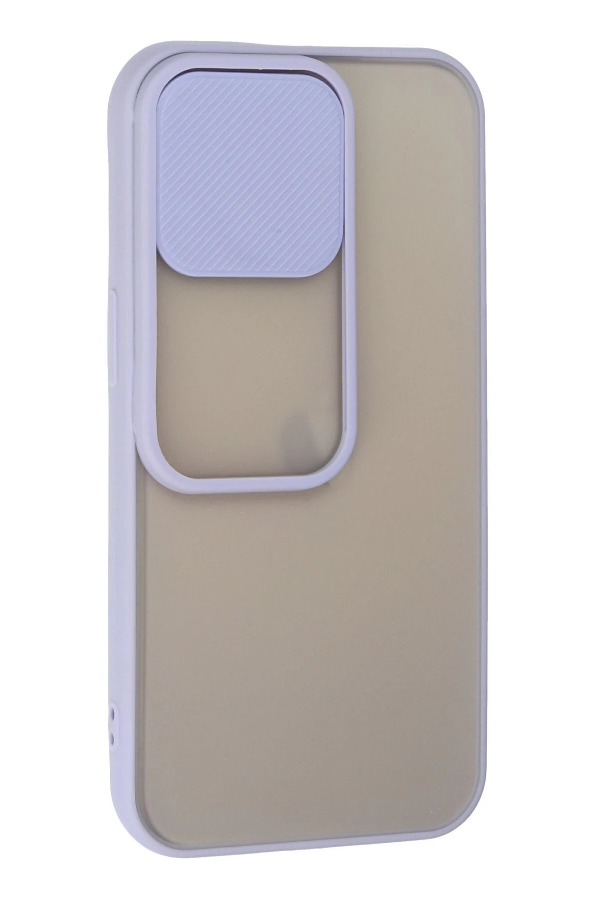 iPhone 13 Pro Kılıf Palm Buzlu Kamera Sürgülü Silikon - Lila-(5796) - Görsel 2