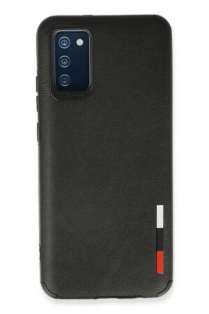Samsung Galaxy A03S Kılıf Loop Deri Silikon - Siyah-(5796)