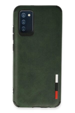 Samsung Galaxy A03S Kılıf Loop Deri Silikon - Yeşil-(5796)