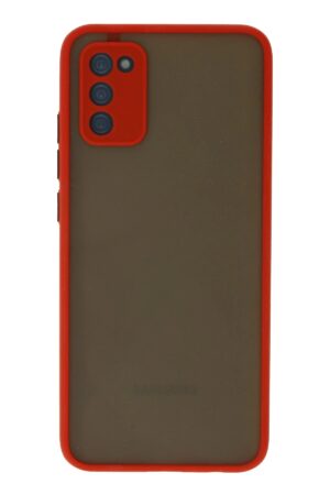 Samsung Galaxy A03S Kılıf Montreal Silikon Kapak - Kırmızı-(5796)
