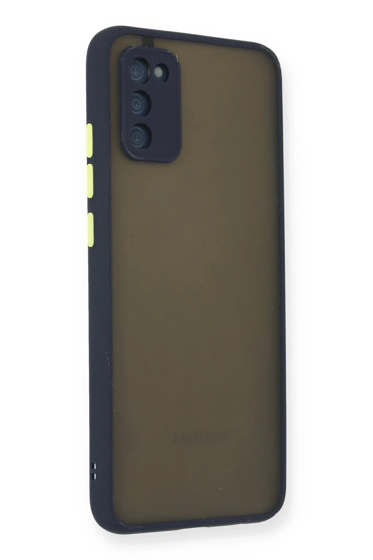 Samsung Galaxy A03S Kılıf Montreal Silikon Kapak - Lacivert-(5796) - Görsel 2