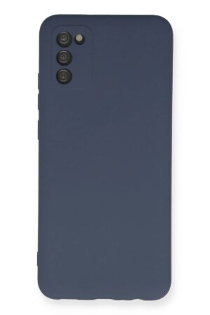 Samsung Galaxy A03S Kılıf Nano içi Kadife Silikon - Gri-(5796)