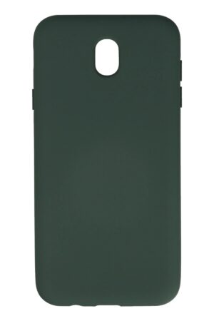 Samsung Galaxy J7 Pro / J730 Kılıf Nano içi Kadife Silikon - Koyu Yeşil-(5796)