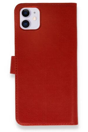 iPhone 12 Mini Kılıf Trend S Plus Kapaklı Kılıf - Kırmızı-(5796)