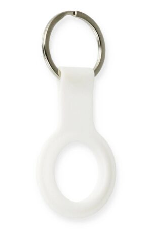 Airtag Silikon Kılıf - Beyaz-(5796)