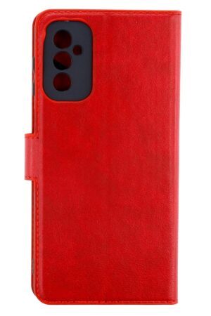 Samsung Galaxy M52 5G Kılıf Trend S Plus Kapaklı Kılıf - Kırmızı-(5796)