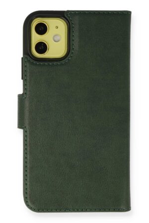 iPhone 13 Mini Kılıf Trend S Plus Kapaklı Kılıf - Yeşil-(5796)