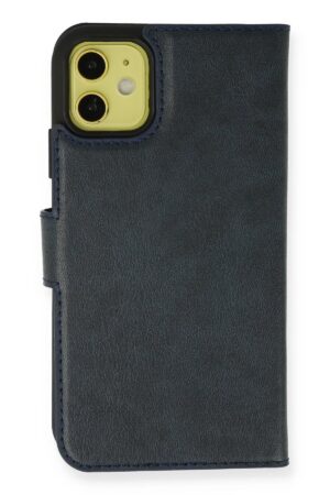 iPhone 13 Mini Kılıf Trend S Plus Kapaklı Kılıf - Lacivert-(5796)