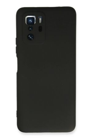 Xiaomi Poco X3 GT Kılıf Nano içi Kadife Silikon - Siyah-(5796)