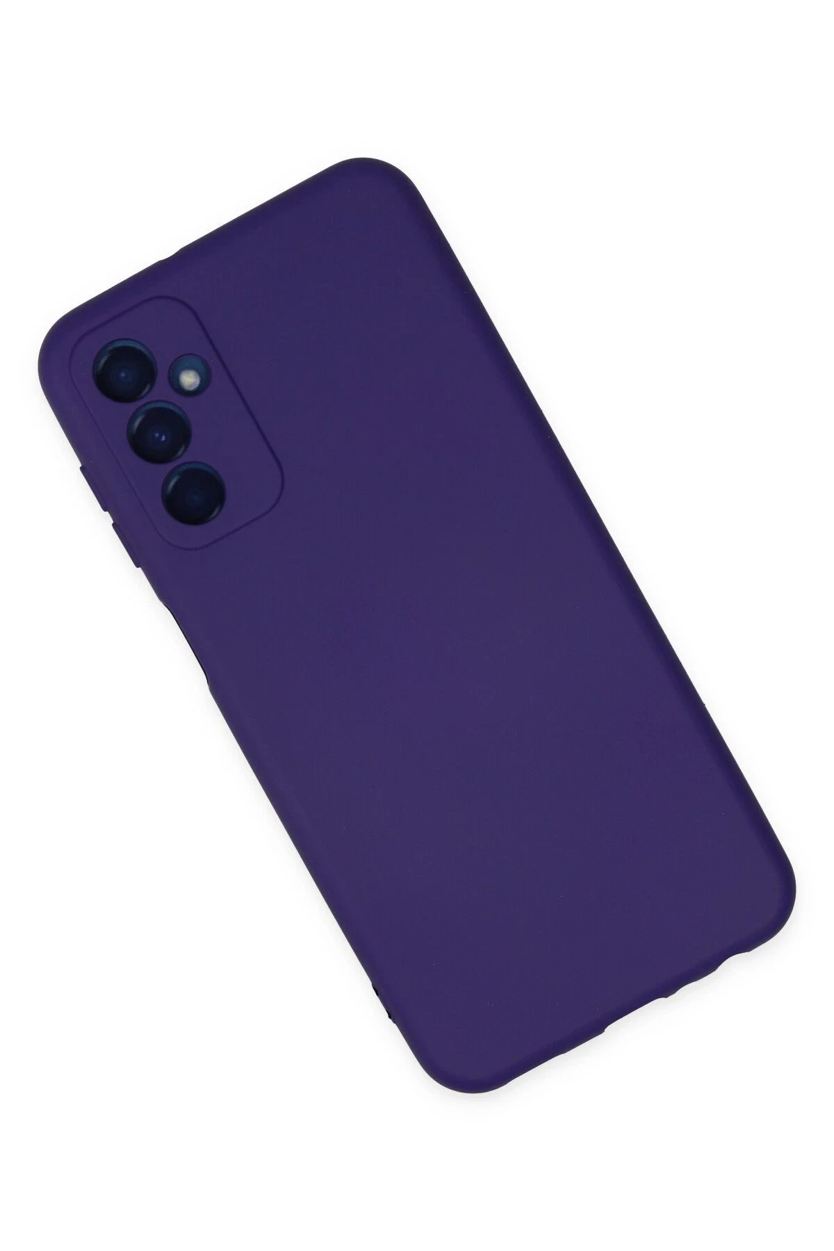 Samsung Galaxy M23 Kılıf Nano içi Kadife Silikon - Mor-(5796) - Görsel 2