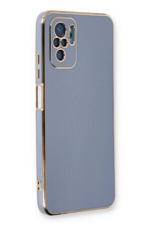 Xiaomi Redmi Note 10 Kılıf Volet Silikon - Mavi-(5796)