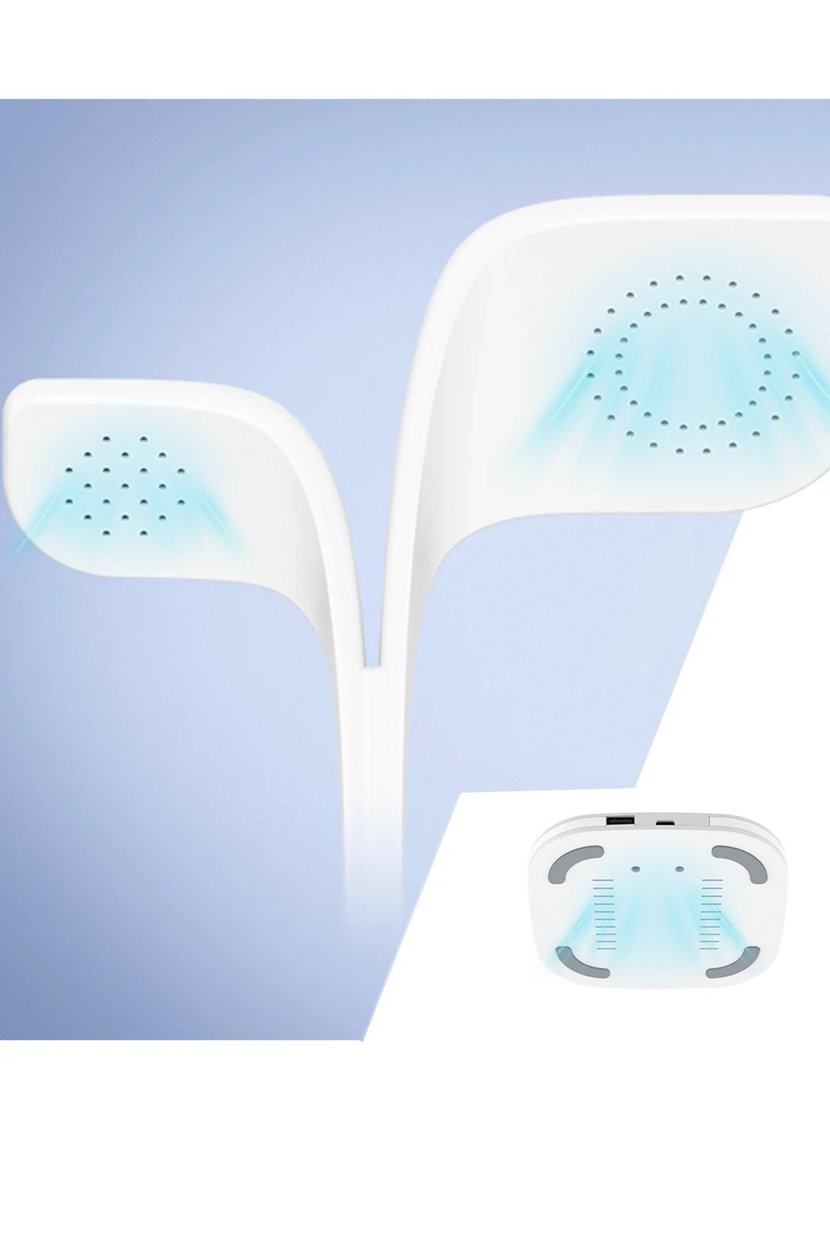 YM-UD22 Kablosuz Şarj Masaüstü Set - Beyaz-(5796) - Görsel 4
