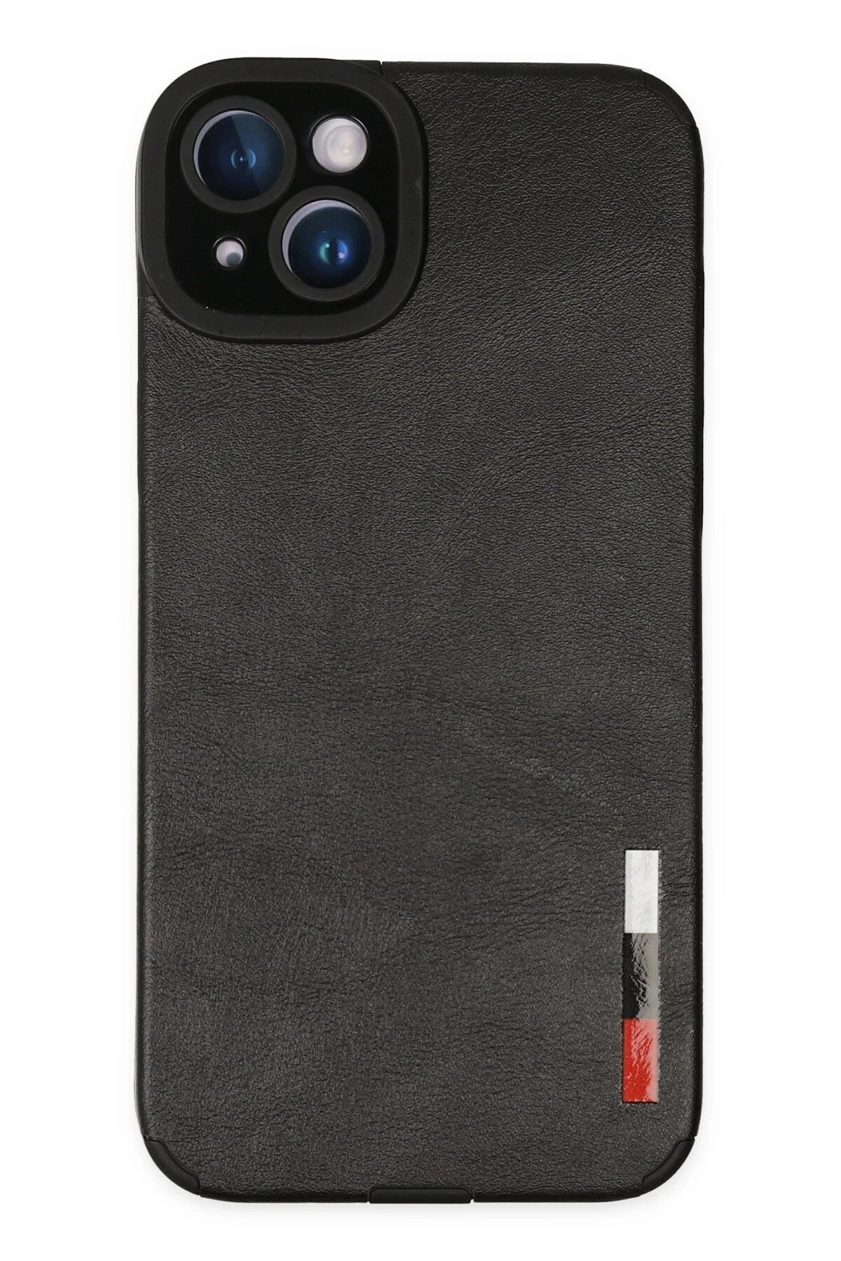 iPhone 14 Plus Kılıf Loop Deri Silikon - Siyah-(5796)