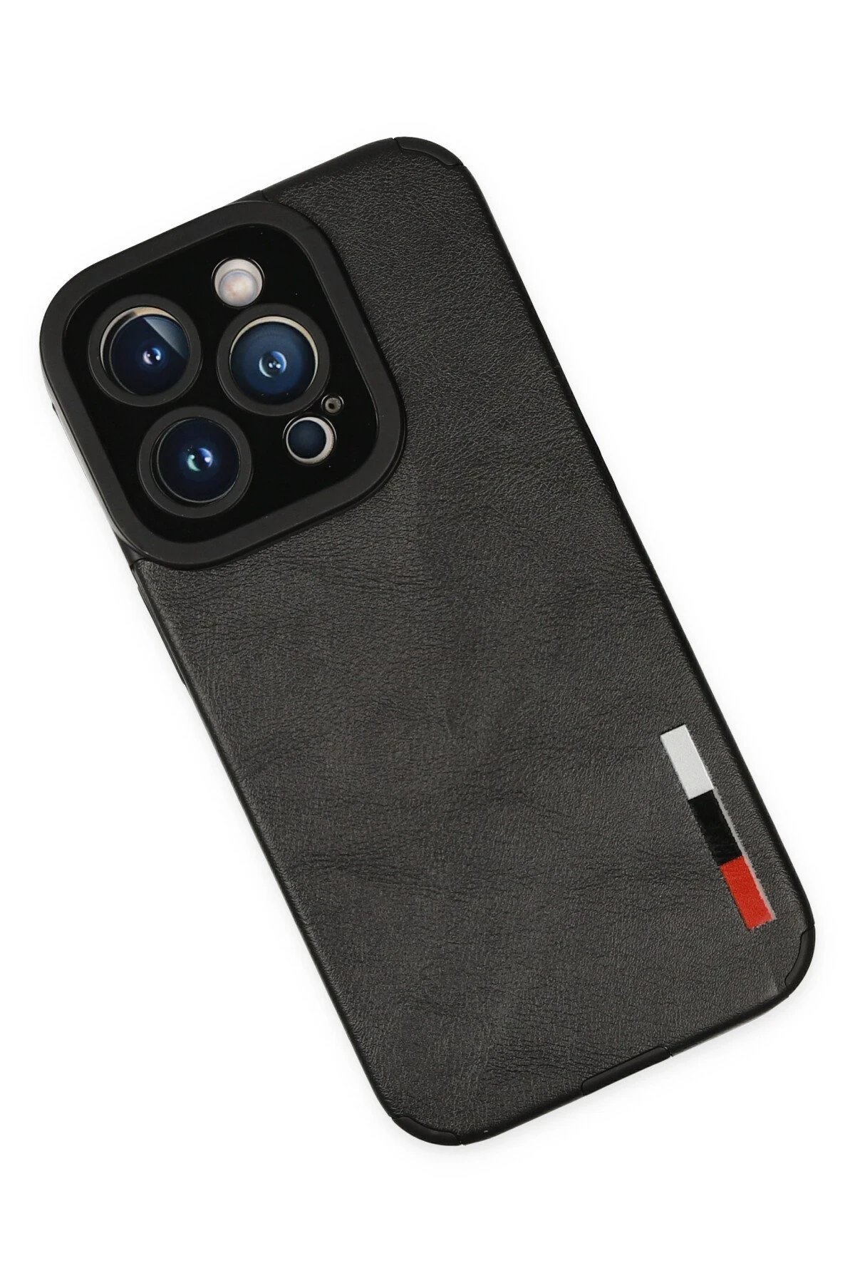 iPhone 14 Pro Kılıf Loop Deri Silikon - Siyah-(5796) - Görsel 3