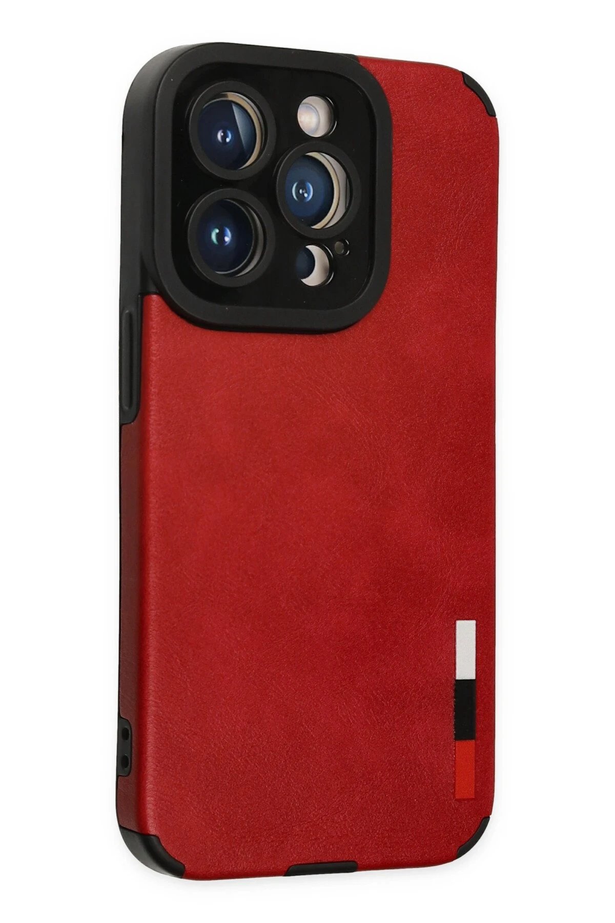 iPhone 14 Pro Max Kılıf Loop Deri Silikon - Kırmızı-(5796) - Görsel 2