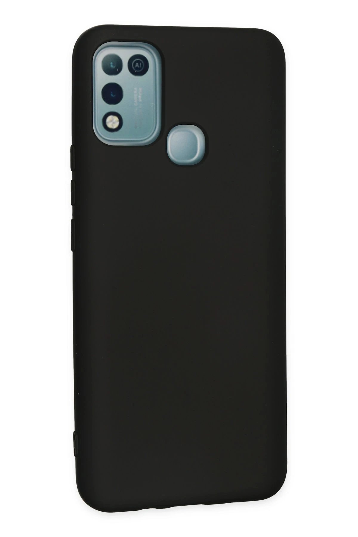 İnfinix Hot 10 Play Kılıf Nano içi Kadife Silikon - Siyah-(5796) - Görsel 2