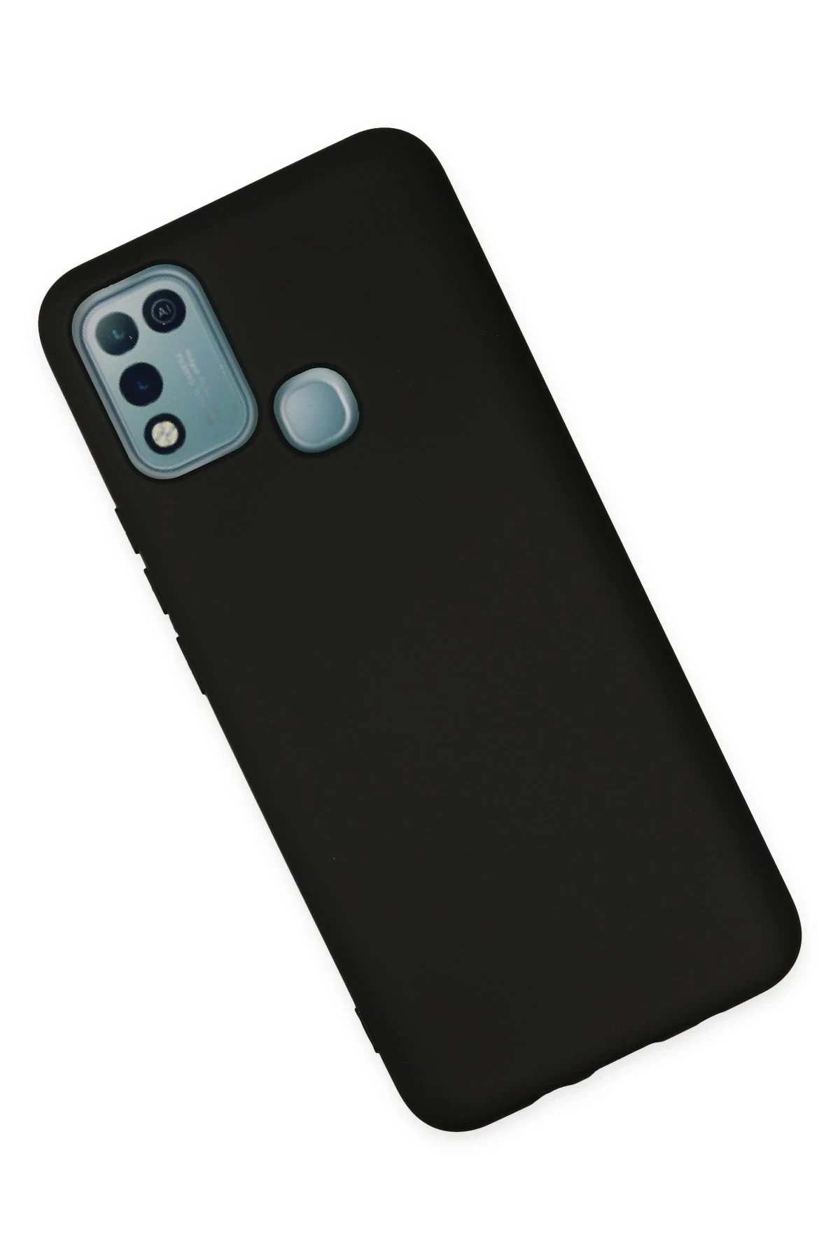 İnfinix Hot 10 Play Kılıf Nano içi Kadife Silikon - Siyah-(5796) - Görsel 3