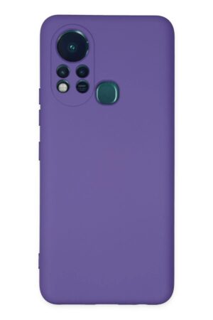 İnfinix Hot 11s Kılıf Nano içi Kadife Silikon - Mor-(5796)