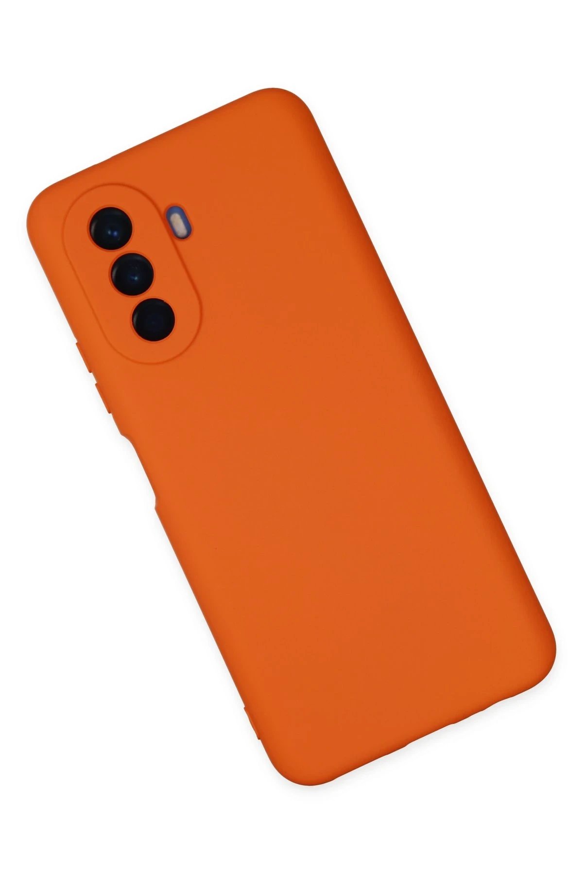 Huawei Nova Y70 Kılıf Nano içi Kadife Silikon - Turuncu-(5796) - Görsel 3