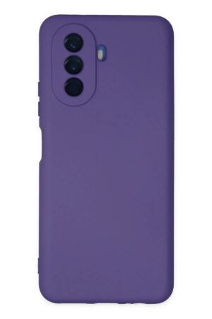 Huawei Nova Y70 Kılıf Nano içi Kadife Silikon - Mor-(5796)